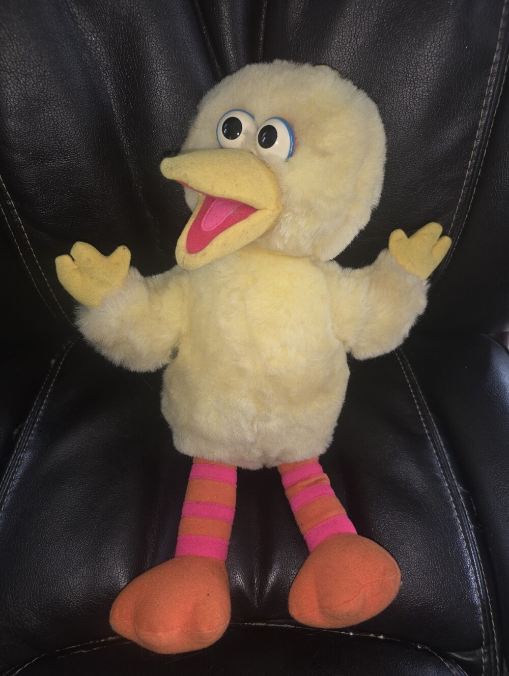 Vintage 1996 Sesame Street Jim Henson Big Bird TALKING Tyco 16" Unknown Working